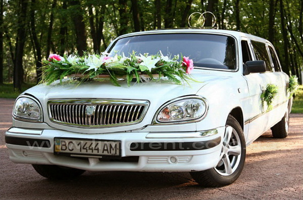 лимузин Волга, лимузин на свадьбу, лимузин на прокат, прокат лимузинов Киев, аренда лимузина, фото лимузина